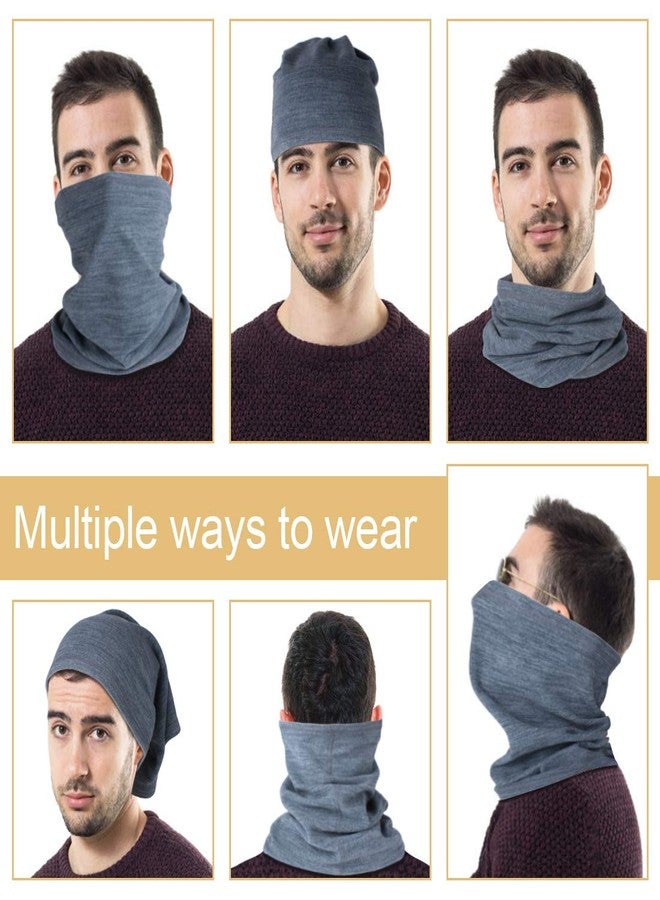 KGC 2 Pack Winter Neck Warmer Gaiter,Soft Fleece Windproof Face Mask Scarf Bandana Cold Weather Face Cover for Men & Women Outdoor Sports Skiing Cycling - Image 5